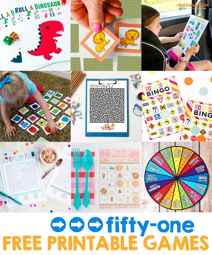 51 Free Printable Games  i should be mopping the floor